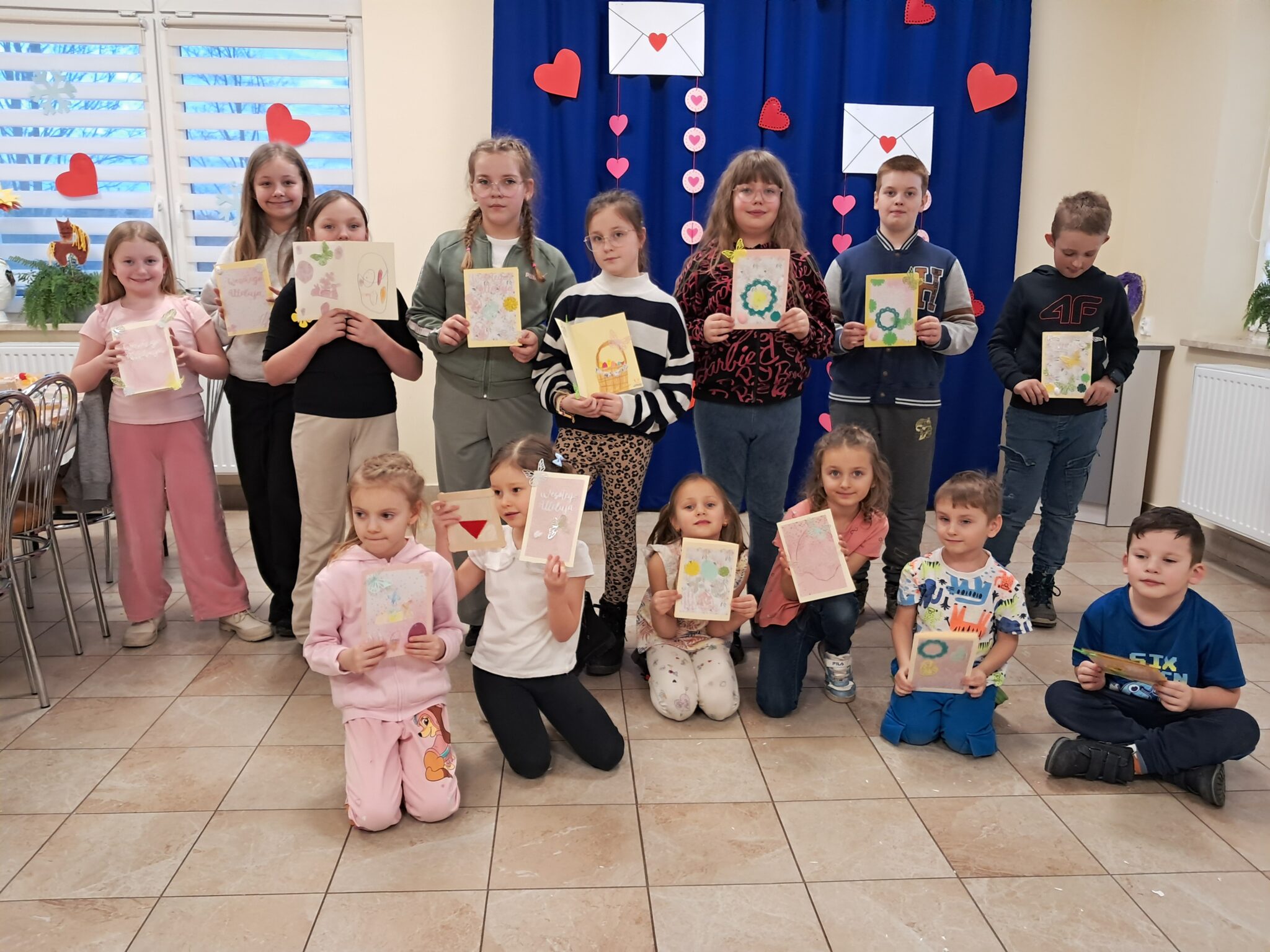 „Kartka Wielkanocna” zajęcia plastyczne w OK w Hucisku