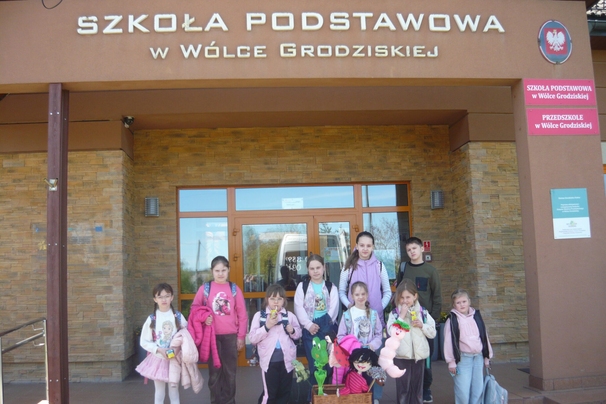 Wyjazd teatrzyku do szkoły w Wólce Grodziskiej