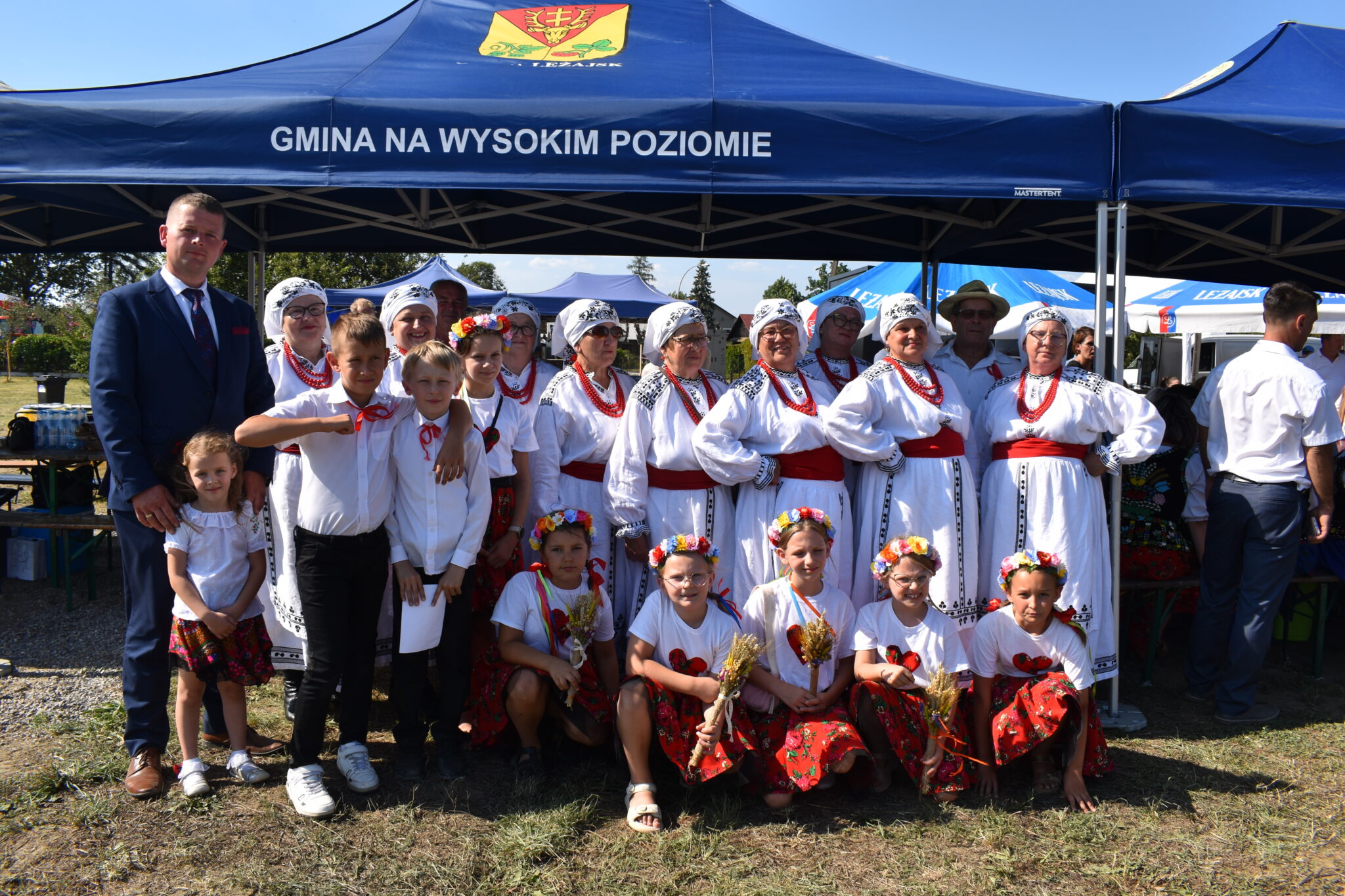 Brzózańskie grupy na Dożynkach Gminnych w Piskorowicach